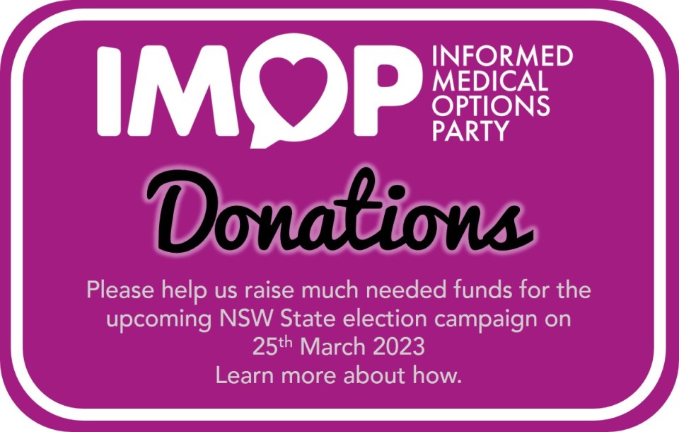 Informed Medical Options Party Donate Informed Medical Options Party Donate